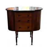 D - Vintage Sewing Cabinet with 3 Drawers - Includes Threads & Notions