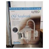 NIB Old Saybrook White 9" wall lantern