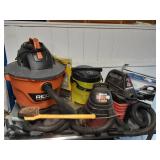Assorted shop vacs