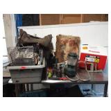 Assortment of cooking and camping supplies