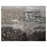 Large lot of wood and clay crafting beads