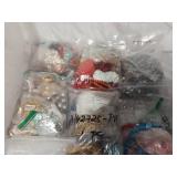 Large misc lot of jewelry making beads With tote