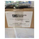 Assorted lot of pens, pencils, notepads, blackboard chalk and sidewalk chalk