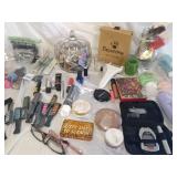 Assortment of jewelry, beauty supplies, and more