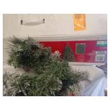 Christmas garland and trees