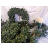 Christmas wreath and garlands