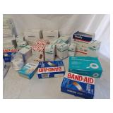 Assorted lot of bandages