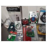 Lot of new bathroom plumbing supplies