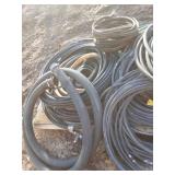 Huge lot of assorted hose, garden hose and more