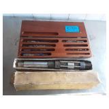 Vintage Chadwick & Trefethen adjustable reamer set in wooden case