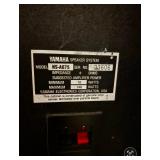 Yamaha tower speakers with av stereo amplifier, k-80 stereo cassette deck, and Yamaha am/fm stereo