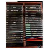 Vintage storage with cassette tapes empty Steve miller band case and more