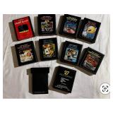 Collection of Atari video game cartridges