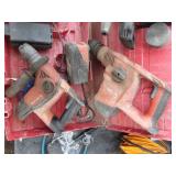Hilti hammer drills,  batteries, charger and case