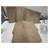 Bathroom Rug Set-Tan(Bathtub Lengh,Sink and Contour)