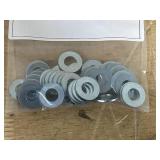 Lot of 20- Grade 5 Carriage Bolts with 20 Hex Locking Nuts and 40 Flat 5/16 Washers