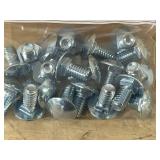 Lot of 20- Grade 5 Carriage Bolts with 20 Hex Locking Nuts and 40 Flat 5/16 Washers
