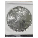 1990 AMERICAN SILVER EAGLE NGC MS69