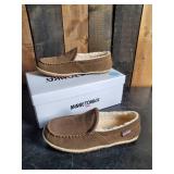Unisex Minnetonka Moccasins Autumn Brown Tilden Moc Slippers Size 9M Men