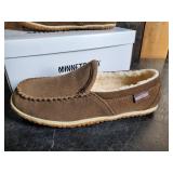 Unisex Minnetonka Moccasins Autumn Brown Tilden Moc Slippers Size 9M Men