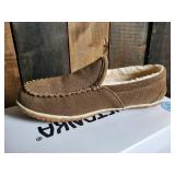 Unisex Minnetonka Moccasins Autumn Brown Tilden Moc Slippers Size 9M Men