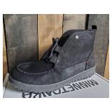New Unisex Minnetonka Moccasins Black Tealey Size 11m