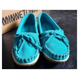 New Minnetonka Moccasins Turquoise Women