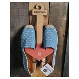 New Minnetonka Moccasins Light Blue Pam Slip Ons Women