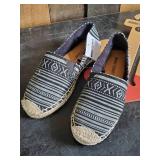 New Minnetonka Moccasin Black Stripe Pam Slip On Women