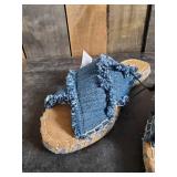 New Minnetonka Moccasin Blue Denim Women