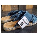 New Minnetonka Moccasin Blue Denim Women