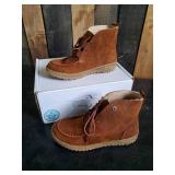 New Minnetonka Moccasin Unisex Tealey Brown Size 7