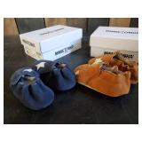 New 2 Pairs Minnetonka Moccasin Baby Infant Moccasins Size 1 & 2