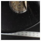 Air-Twist Clear Glass Taper Candle Holders (Pair) & Romanian Hand-Blown Cobalt Blue Candle Holder