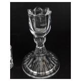 Glass Candle Holders Set - 3 Pieces