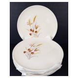 Taylor Smith & Taylor Ever Yours Autumn Harvest Dinner Plates 10 inch (Lot of 8)