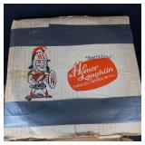 Homer Laughlin Best China Plates - Mint Green Rim, White Center, 12 Plates