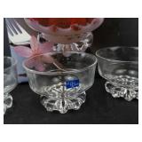 Studio Nova Glass Dessert Bowls - 4-Piece Footed Set