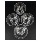 Studio Nova Glass Dessert Bowls - 4-Piece Footed Set