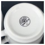 Remington Fine China Demitasse Cups & Saucers - Red Sea - 4-Piece Set