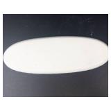 Floral Oval Porcelain Tray - Pink Flower Accent