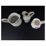 Enesco Precious Moments My Deer Friend Miniature Pitcher - 2 Vintage Floral Pitchers (Japan-made)