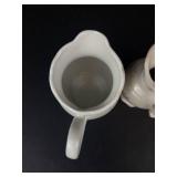 Enesco Precious Moments My Deer Friend Miniature Pitcher - 2 Vintage Floral Pitchers (Japan-made)