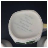 Rivera Caribe Pitcher & Creamer - Avon Jadeite Milk Glass Pitcher - Blue Ridge Betty Creamer