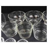 Glass Bowls - Clear Small Glass Bowls (Lot of 16)