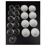 Sakazuki Guinomi Sake Cups (Set of 8) & Roly-Poly Glass Cocktail Cups (Set of 11)