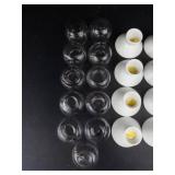 Sakazuki Guinomi Sake Cups (Set of 8) & Roly-Poly Glass Cocktail Cups (Set of 11)
