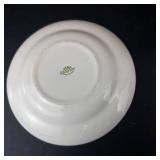 Carrigaline Pottery Co. Ireland Clover Pattern Teapot & Plate Set