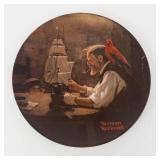 Knowles The Ship Builder Norman Rockwell Limited Edition Plate - Heritage Collection 9923 I