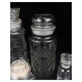 Glass Jars & Canisters - 7 Pieces